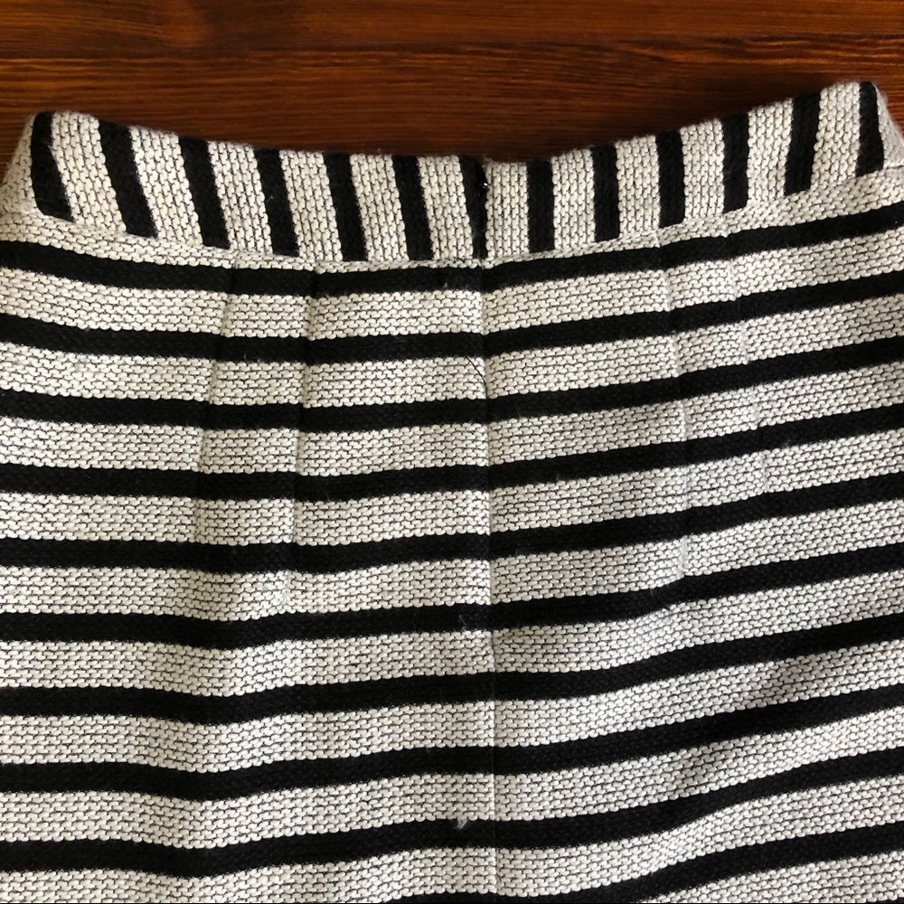 💜 Express Striped High Waisted A-Line Mini Skirt - Picture 4 of 5